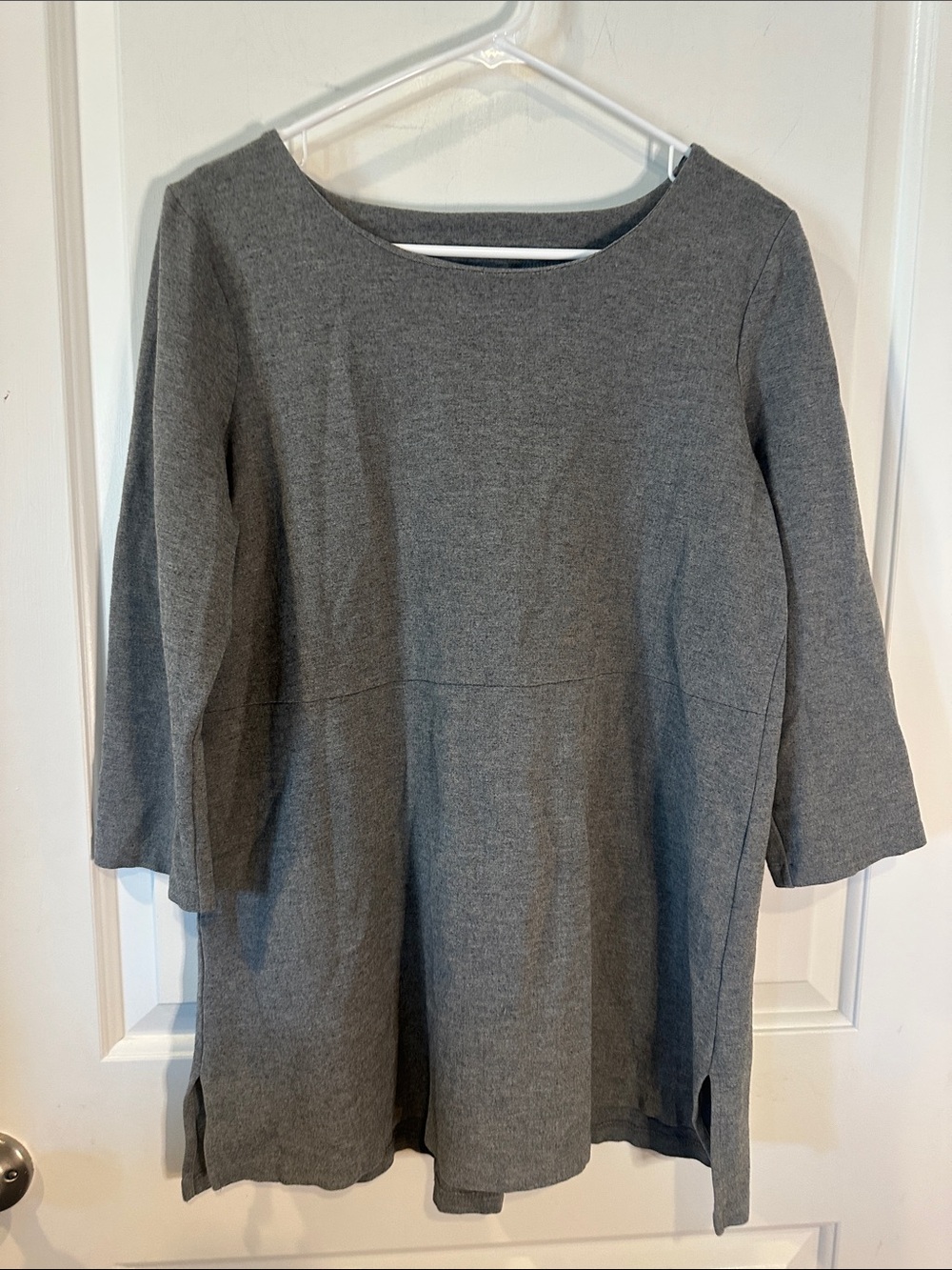 J. Jill Heather Gray Scoop-Neck A-Line Tunic